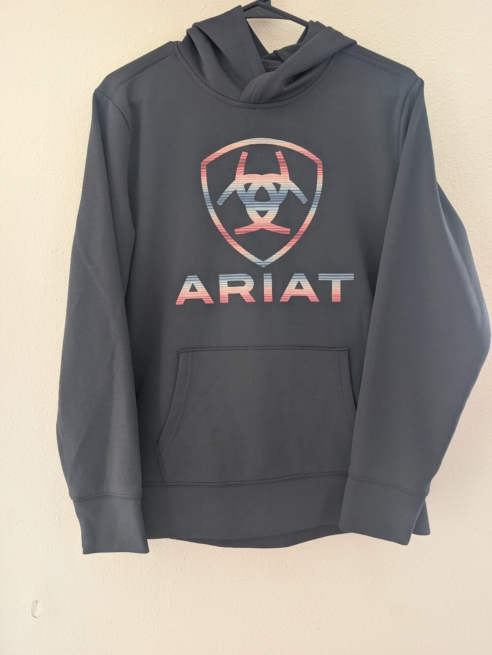 Ariat Black Hoodie with Multicolor Logo